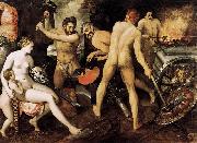 Frans Floris de Vriendt Venus at Vulcan's Forge oil painting